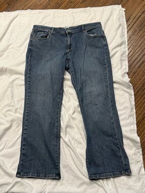 Classic Women's Dark Blue Bootcut Jeans